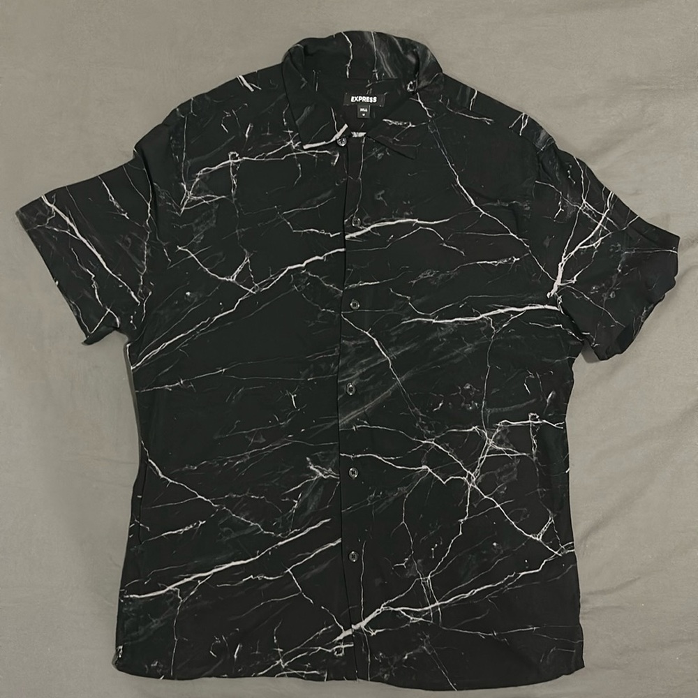 Express Short Sleeve Button Down Shirt